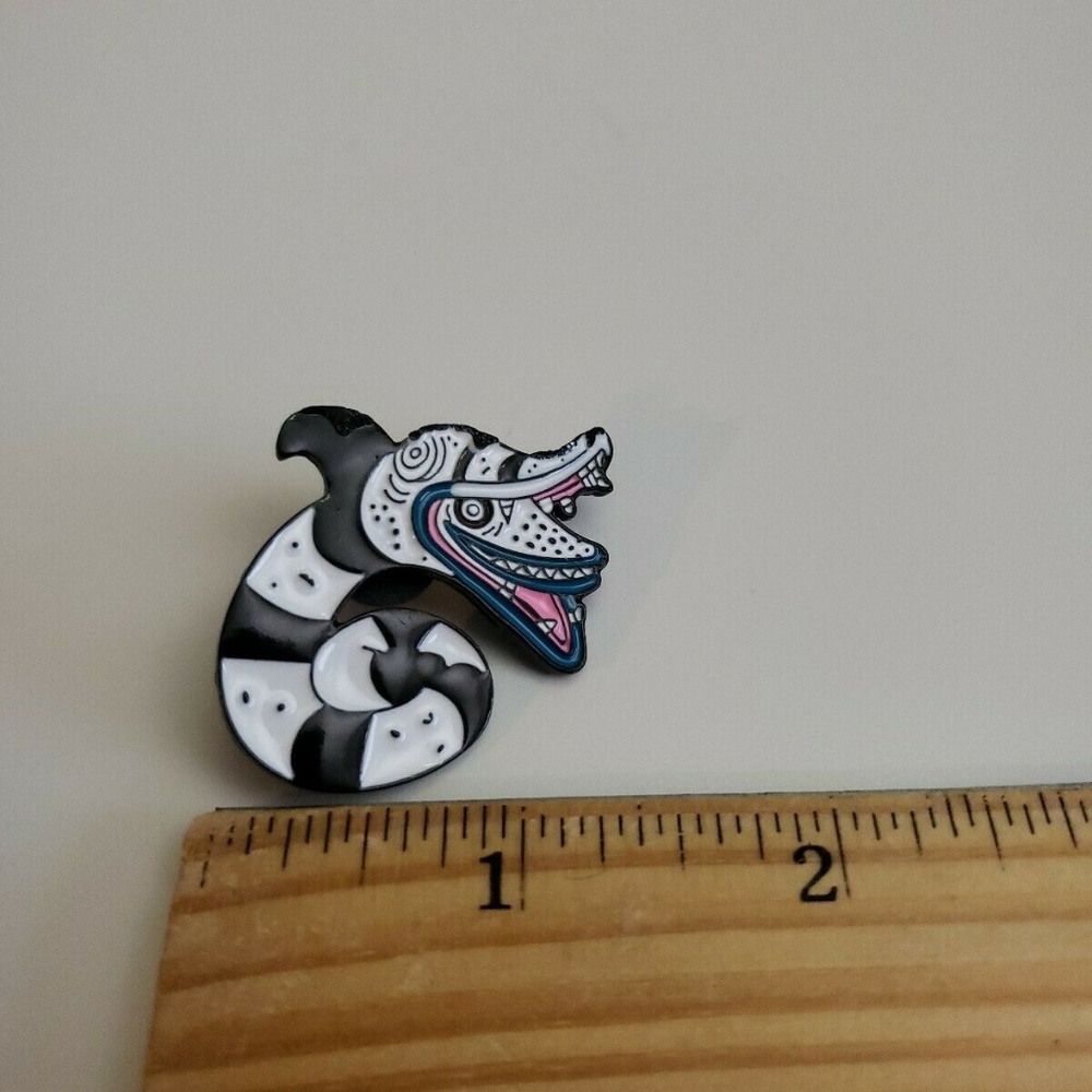 Beetlejuice sandworm Enamel Lapel Pin